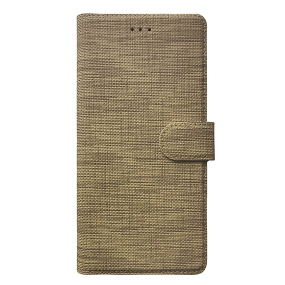 Microsonic Samsung Galaxy S23 Ultra Kılıf Fabric Book Wallet Gold 2