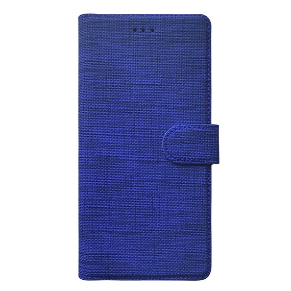 Microsonic Samsung Galaxy A02s Kılıf Fabric Book Wallet Lacivert 2