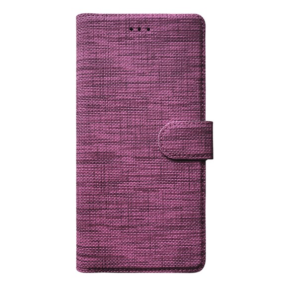 Microsonic Samsung Galaxy A54 Kılıf Fabric Book Wallet Mor 2