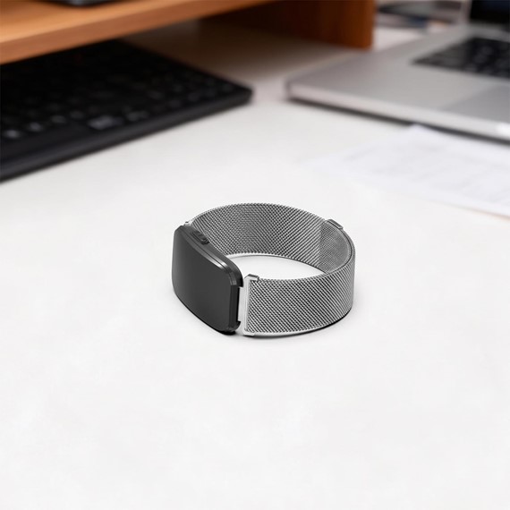 Microsonic Garmin CIRQA Kordon Milanese Loop Kordon Gümüş 7