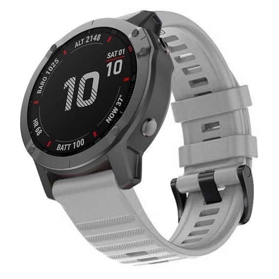 Microsonic Garmin Fenix 3 HR Kordon Quick Fit Strap Band Gri 1