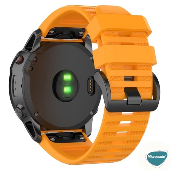 Microsonic Garmin Fenix 3 HR Kordon Quick Fit Strap Band Hardal 4