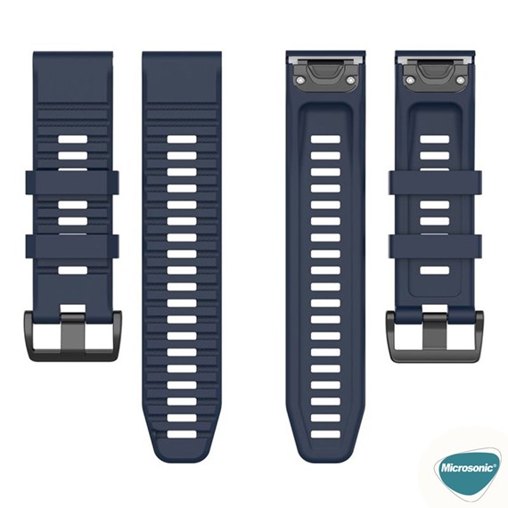 Microsonic Garmin Fenix 6 Pro Kordon Quick Fit Strap Band Lacivert 3