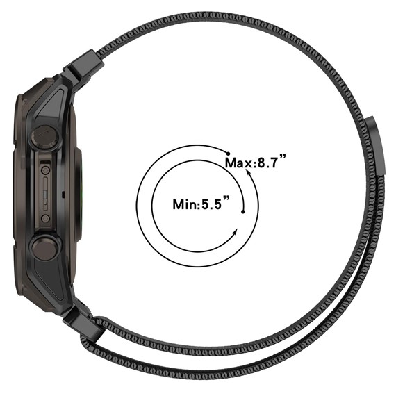 Microsonic Garmin Fenix 7 Kordon Milanese Loop Kordon Gümüş 5