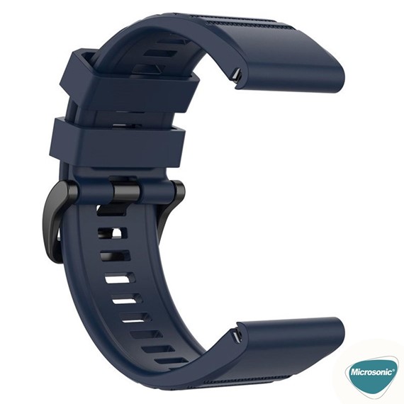 Microsonic Garmin Fenix 7 Pro Kordon Quick Fit Strap Band Lacivert 4