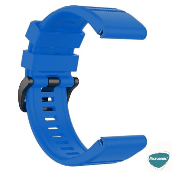 Microsonic Garmin Fenix 7 Pro Kordon Quick Fit Strap Band Mavi 4