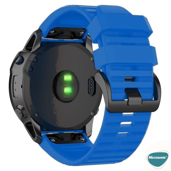 Microsonic Garmin D2 Charlie Titanium Kordon Quick Fit Strap Band Mavi 3