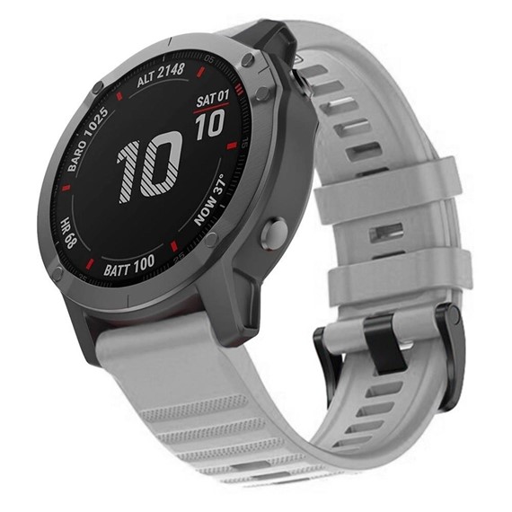 Microsonic Garmin Fenix E 47mm Kordon Quick Fit Strap Band Gri 1