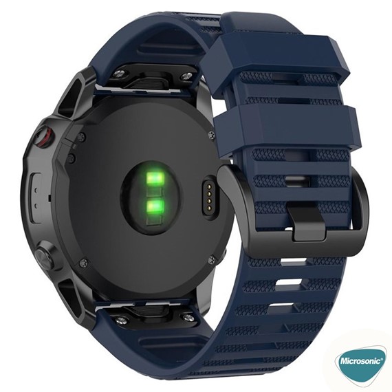 Microsonic Garmin Quatix 7 Pro Kordon Quick Fit Strap Band Lacivert 3