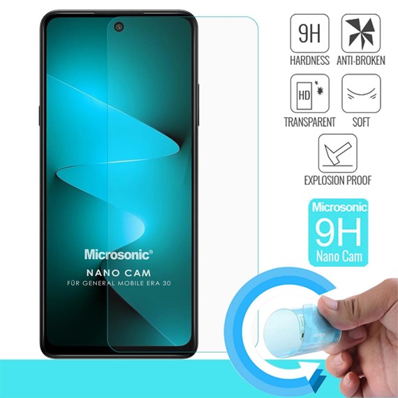 Microsonic General Mobile Era 30 Nano Glass Cam Ekran Koruyucu 2