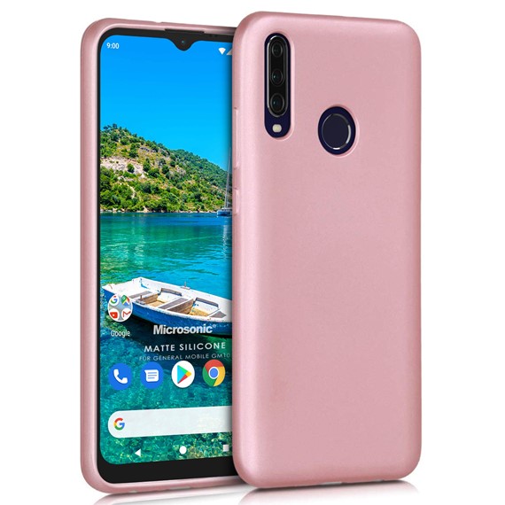 Microsonic Matte Silicone General Mobile GM 10 Kılıf Rose Gold 1