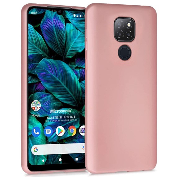 Microsonic Matte Silicone General Mobile GM 20 Kılıf Rose Gold 1