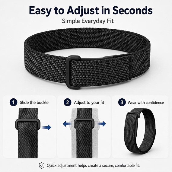 Microsonic Google Fitbit Air Kordon Hasırlı Kordon Woven Sport Loop Turuncu 8