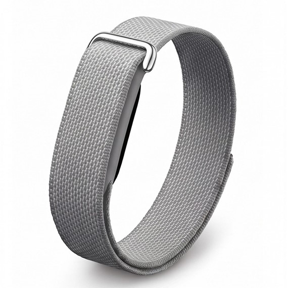 Microsonic Google Fitbit Air Kordon Hasırlı Kordon Woven Sport Loop Gri 1