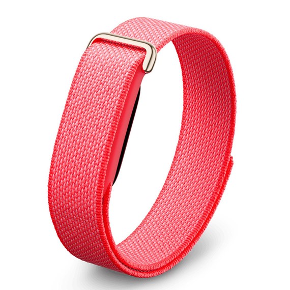 Microsonic Google Fitbit Air Kordon Hasırlı Kordon Woven Sport Loop Kırmızı 1