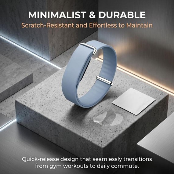 Microsonic Google Fitbit Air Kordon Silicone Sport Band Lila 2