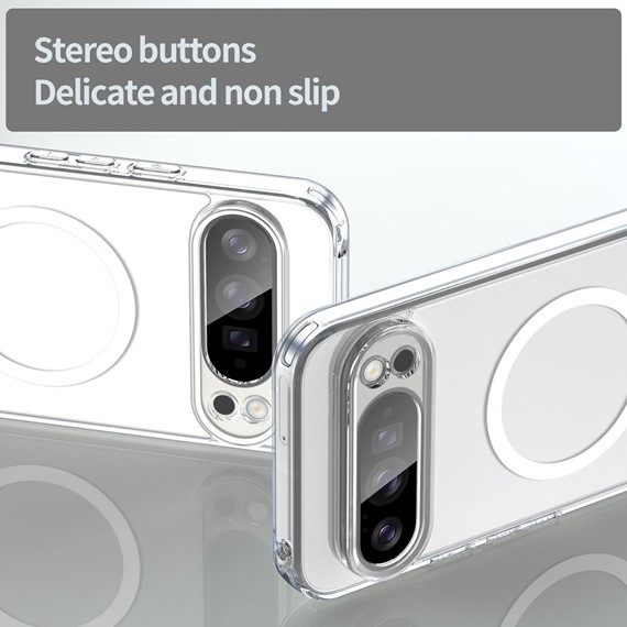 Microsonic Google Pixel 10 Pro XL Kılıf MagSafe Clear Sararmaz Şeffaf 4