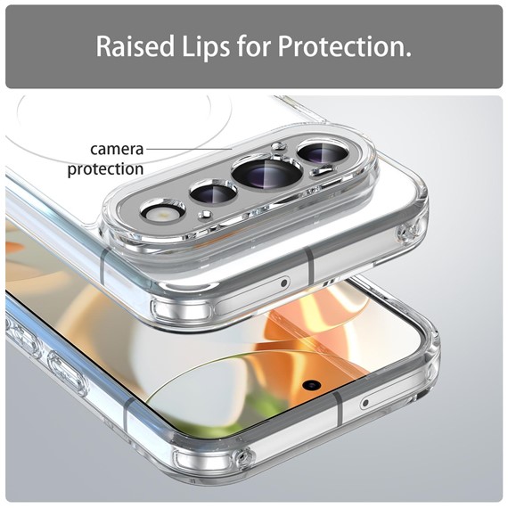 Microsonic Google Pixel 11 Pro Kılıf MagSafe Clear Sararmaz Şeffaf 3