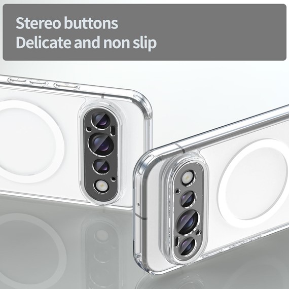 Microsonic Google Pixel 11 Pro Kılıf MagSafe Clear Sararmaz Şeffaf 4