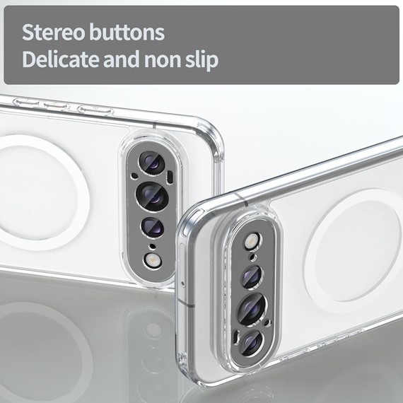 Microsonic Google Pixel 11 Pro XL Kılıf MagSafe Clear Sararmaz Şeffaf 4