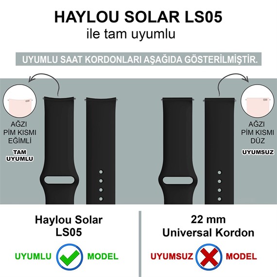 Microsonic Haylou Solar LS05 Silikon Kordon Mavi 2