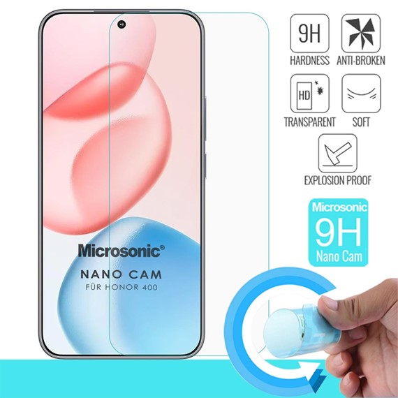 Microsonic Honor 400 Nano Glass Cam Ekran Koruyucu 2