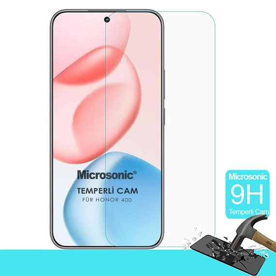 Microsonic Honor 400 Tempered Glass Cam Ekran Koruyucu 2