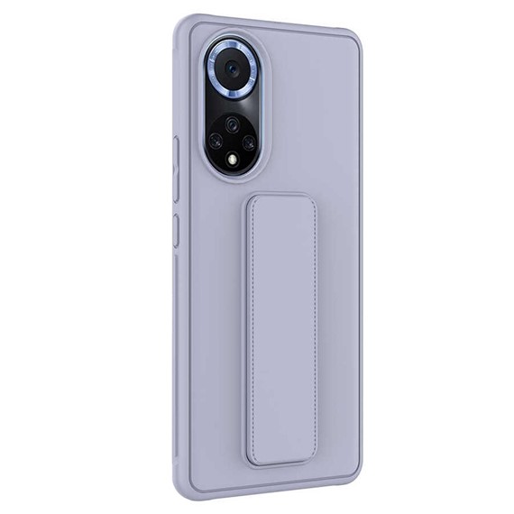 Microsonic Huawei Nova 9 Kılıf Hand Strap Gri 2