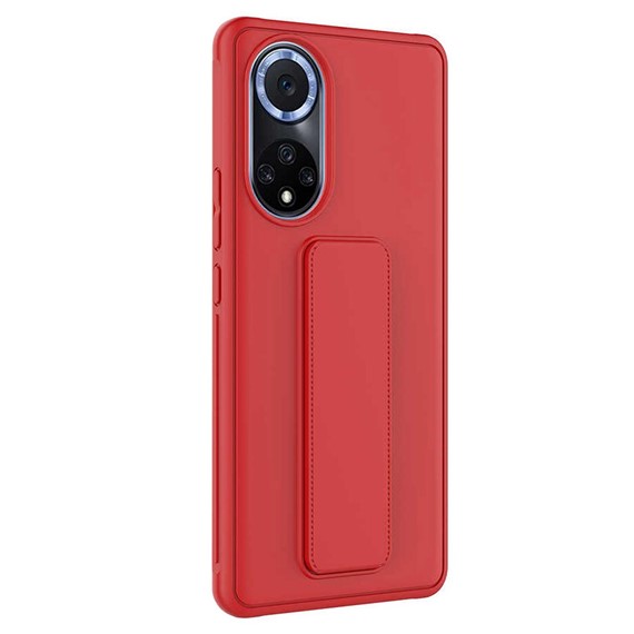 Microsonic Huawei Nova 9 Kılıf Hand Strap Kırmızı 2