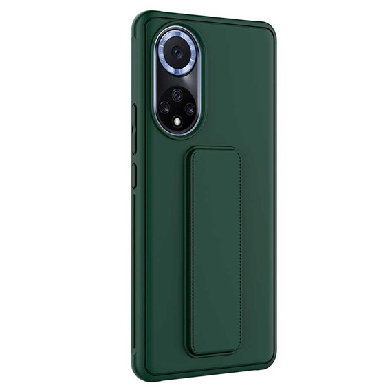 Microsonic Huawei Nova 9 Kılıf Hand Strap Koyu Yeşil 2