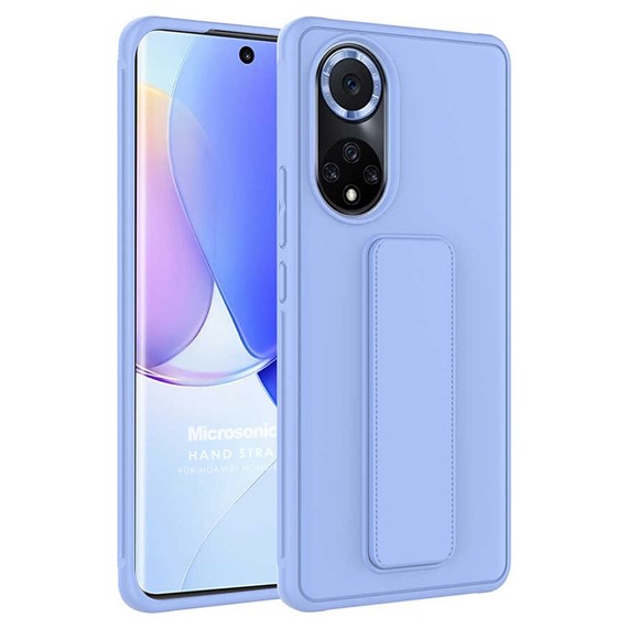 Microsonic Huawei Nova 9 Kılıf Hand Strap Mavi 1