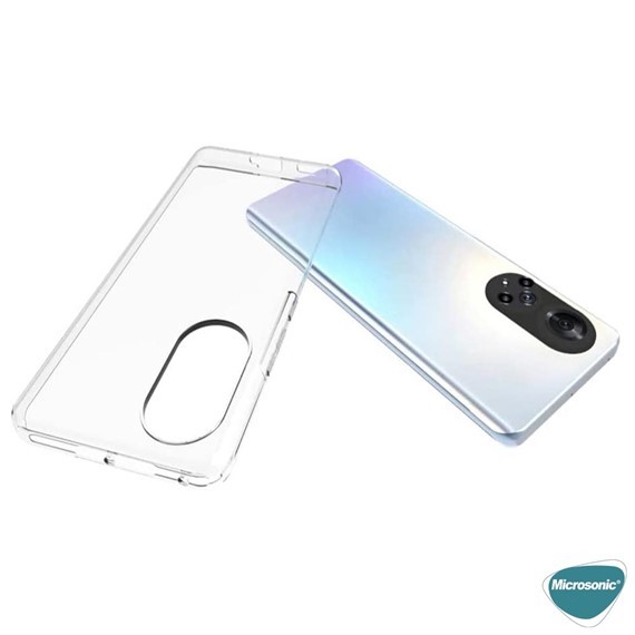 Microsonic Honor 50 Kılıf Transparent Soft Beyaz 4