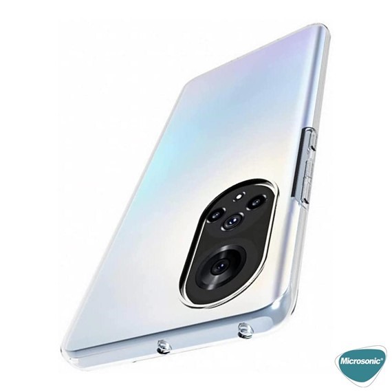 Microsonic Honor 50 Kılıf Transparent Soft Beyaz 5