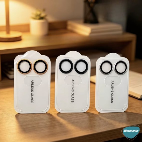Microsonic Honor 600 5G Kamera Lens Koruma Camı Turuncu 5