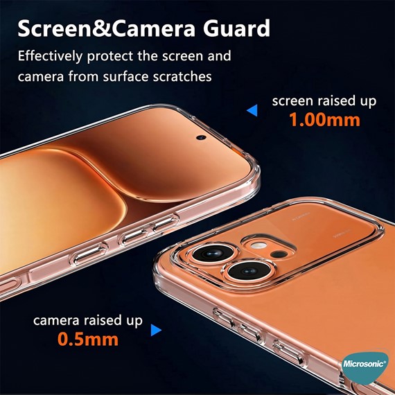 Microsonic Honor 600 5G Kılıf Transparent Soft Şeffaf 4