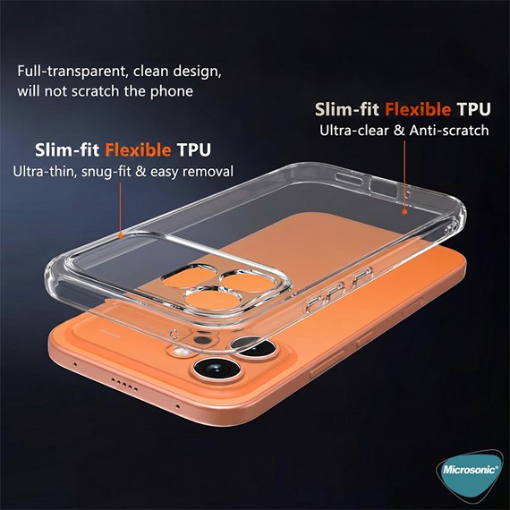 Microsonic Honor 600 5G Kılıf Transparent Soft Şeffaf 5
