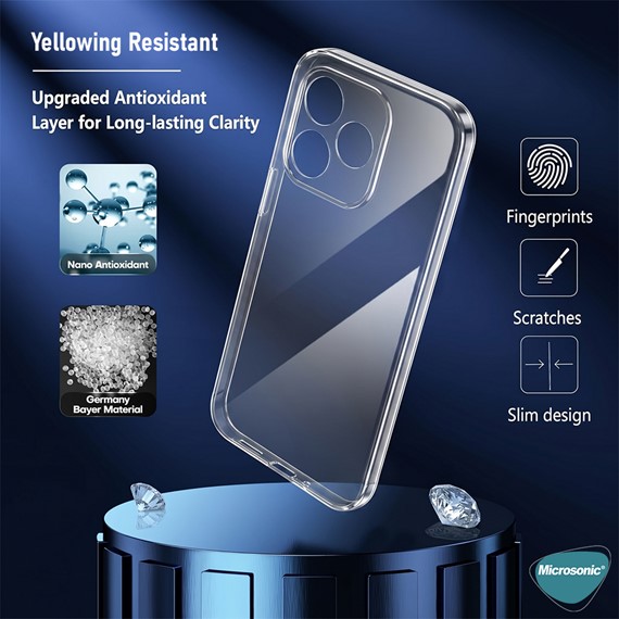 Microsonic Honor 600 Lite 5G Kılıf Transparent Soft Şeffaf 4
