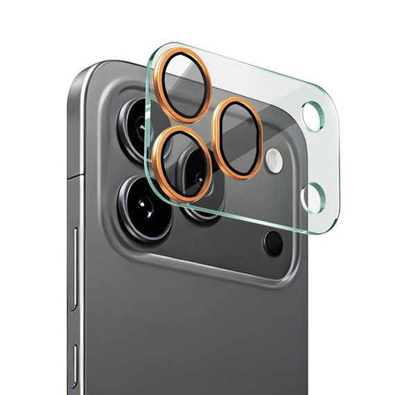Microsonic Honor 600 Pro 5G Kamera Lens Koruma Camı Turuncu 1