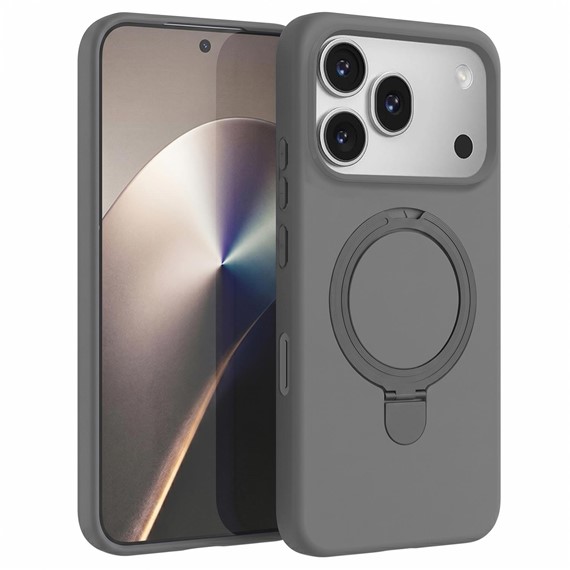 Microsonic Honor 600 Pro 5G Kılıf Aura Stant MagSafe Gri 1