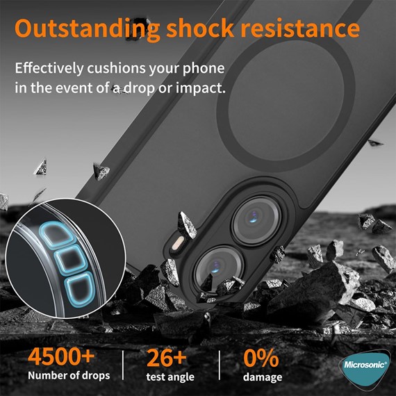 Microsonic Xiaomi Poco F8 Ultra Kılıf Matte FrostMag Siyah 3