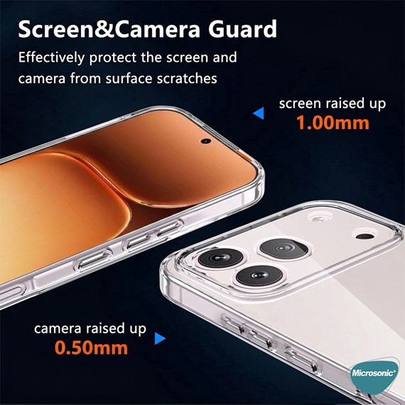 Microsonic Honor 600 Pro 5G Kılıf Transparent Soft Şeffaf 4