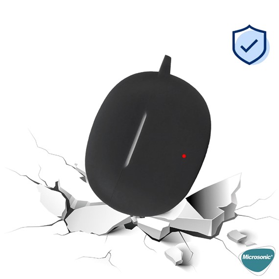 Microsonic Honor Choice Earbuds X5 Kılıf Askılı Mat Silikon Siyah 2