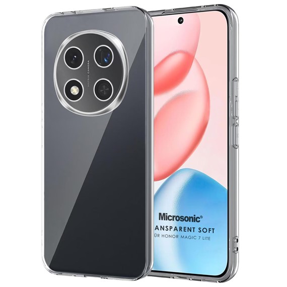 Microsonic Honor Magic 7 Lite Kılıf Transparent Soft Şeffaf 1