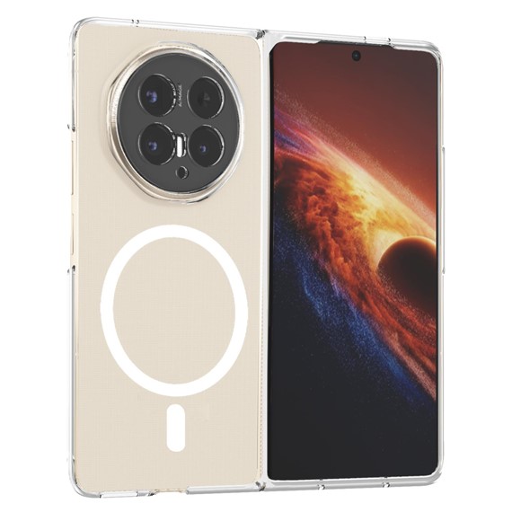 Microsonic Honor Magic V6 5G Kılıf MagSafe Clear Sararmaz Şeffaf 1
