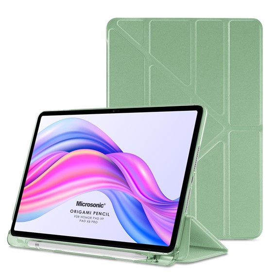 Microsonic Honor Pad X9 Kılıf Origami Pencil Açık Yeşil 1