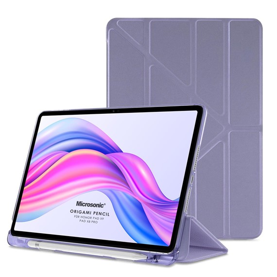 Microsonic Honor Pad X8 Pro Kılıf Origami Pencil Lila 1