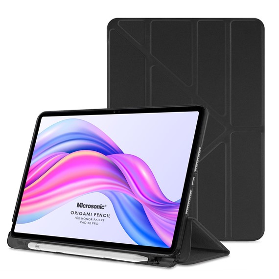 Microsonic Honor Pad X8 Pro Kılıf Origami Pencil Siyah 1