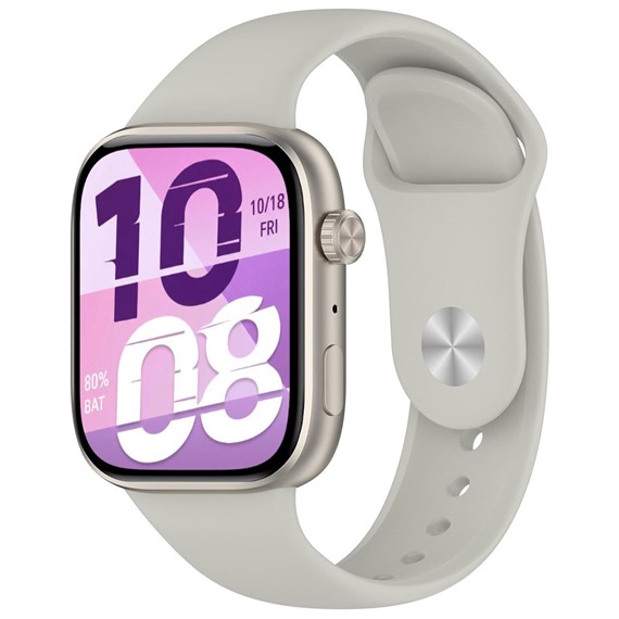 Microsonic Honor Watch X5i Kordon Silicone Sport Band Bej 4