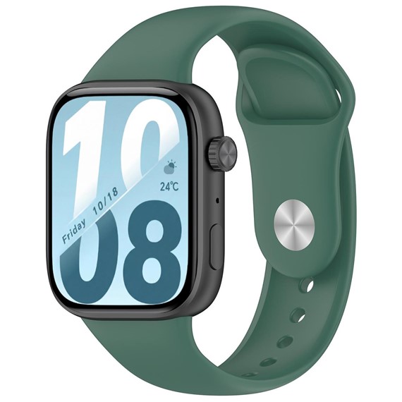 Microsonic Honor Watch X5i Kordon Silicone Sport Band Koyu Yeşil 4