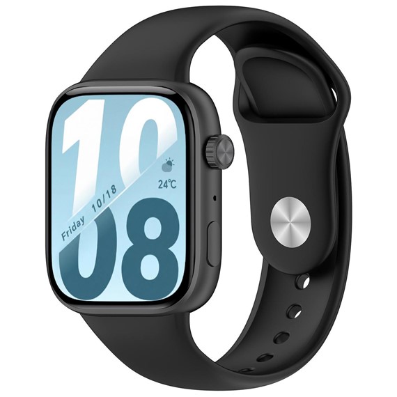 Microsonic Honor Watch X5i Kordon Silicone Sport Band Siyah 4
